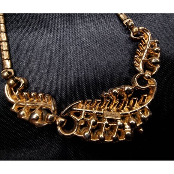 Vintage 1954 Trifari Necklace Signed Alfred Philippe Design Faux Pearls - Picture 8 of 8